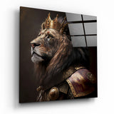 Löwenkönig || Designer -Sammlung Glasbild