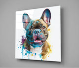 Cute Dog Glass Wall Art || Designer's Collection