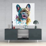 Cute Dog Glass Wall Art || Designer's Collection