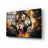 Anger of a Tiger Glass Wall Art