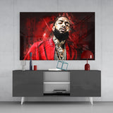 Nipsey Hussle Glass Wall Art