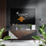 Words of Yoda Brushed Aluminium Dibond Wall Art