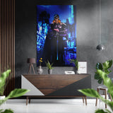 Thor in Cyberpunk Brushed Aluminium Dibond Wall Art