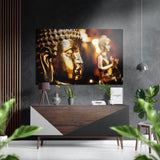 Budha Brushed Aluminium Dibond Wall Art