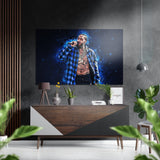 Nipsey Hussle Brushed Aluminium Dibond Wall Art