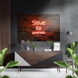 Strive Brushed Aluminium Dibond Wall Art