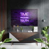 Truth Brushed Aluminium Dibond Wall Art