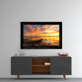 Clouds and Sunset Glass Wall Art