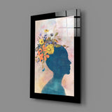 Flowery Thoughts Glass Wall Art