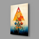 Harmony of Shapes Glass Wall Art|| Designer's Collection