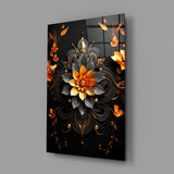Flower of Luck Glass Wall Art|| Designer's Collection