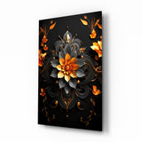 Flower of Luck Glass Wall Art|| Designer's Collection