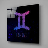 Horoscopes - Gemini Glass Wall Art