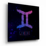 Horoscopes - Gemini Glass Wall Art