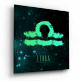 Horoscopes - Libra Glass Wall Art