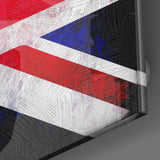 British Flag Glass Wall Art