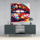 Lips Glass Wall Art  || Designers Collection