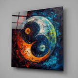 Sophisticated Ying and Yang Glass Wall Art  || Designers Collection