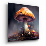 Arte de pared de vidrio de Mushroom || Collezione di designer